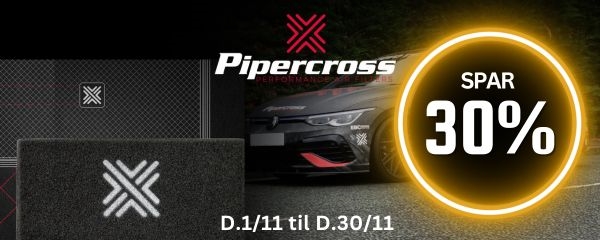 Spar op til 30% på Pipercross