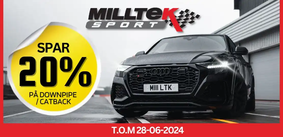 Spar 20% på Milltek Sport