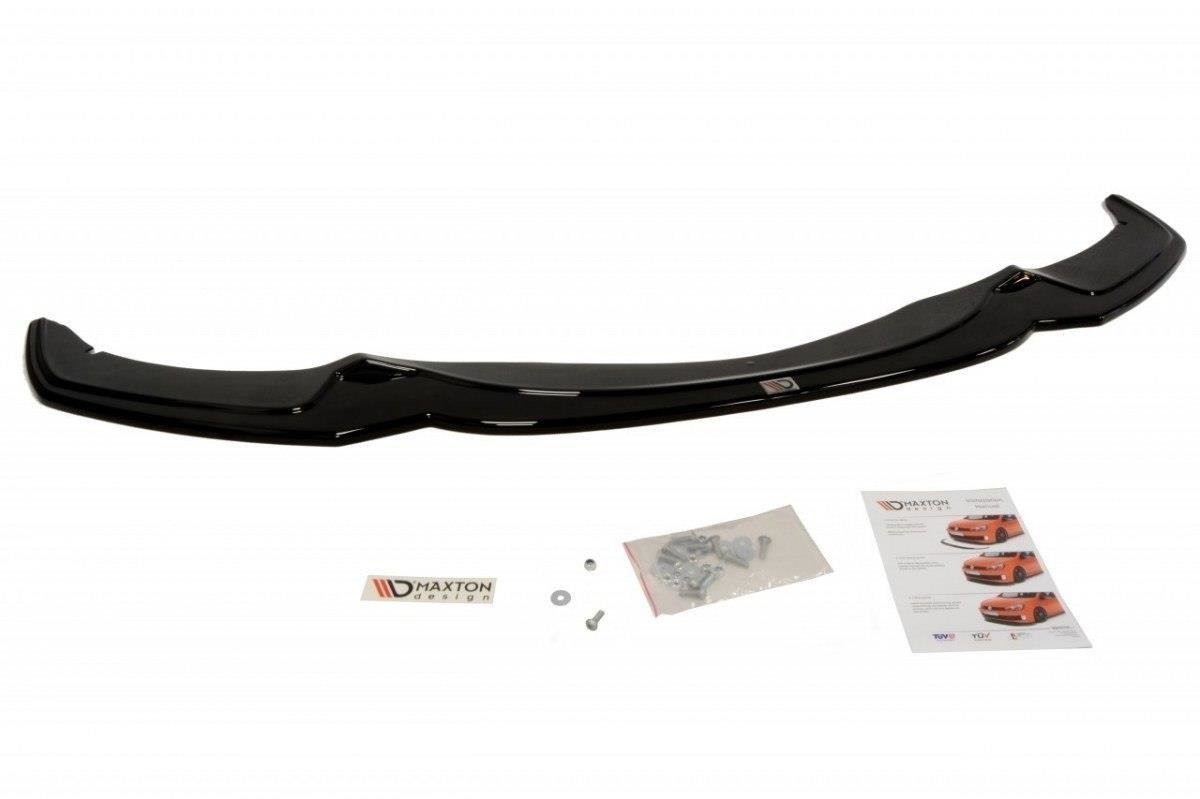 Maxton Front Splitter V.2 For BMW 5 F10/F11 Mpack - Gloss Black 