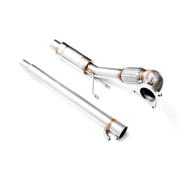 RM Motors Downpipe AUDI A3 8P 1.8, 2.0 TFSI + SILENCER