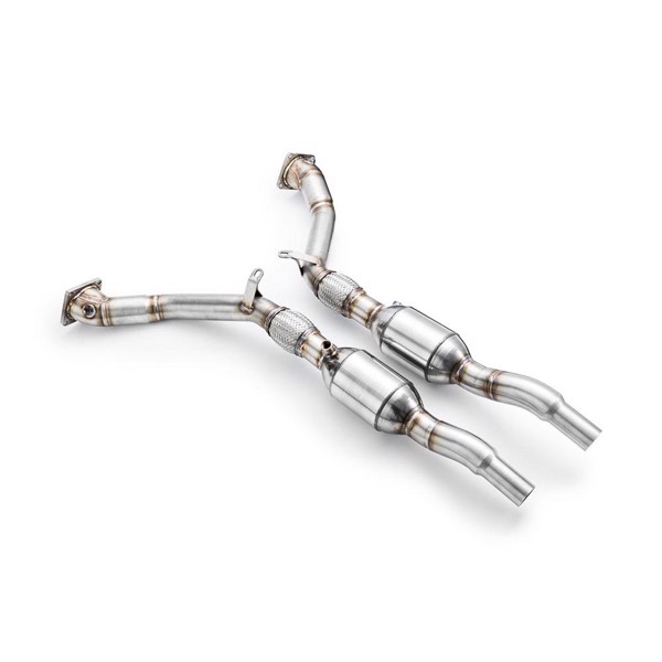 RM Motors Downpipe AUDI A6, S6, Allroad C5 2.7 T + SILENCER