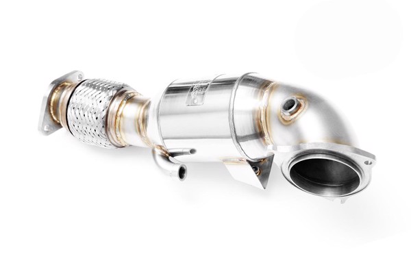 RM Motors Downpipe FORD Fiesta Mk6 ST 180 1.6 SCTI + CATALYST Emission standard - Euro 3, Capacity - 200 cpsi