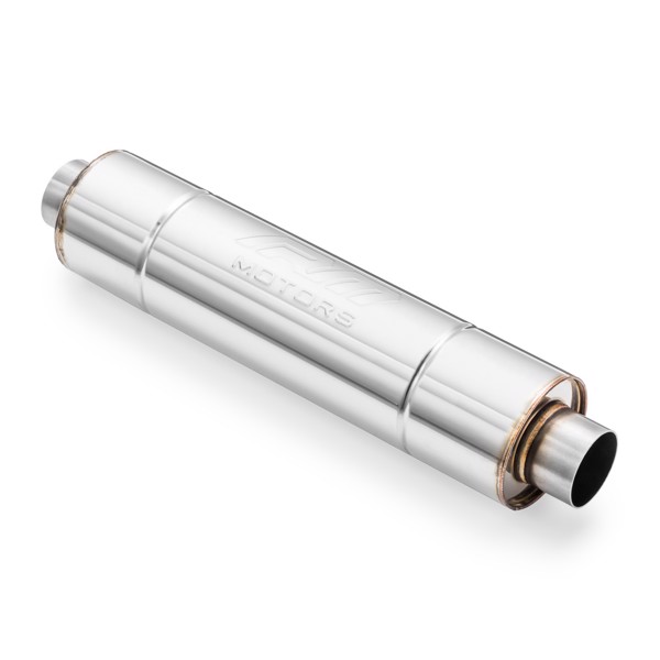 RM Motors Sports straight through silencer RM01 Can length - 250 mm, Inlet diameter - 60 mm, Can diameter - 130 mm