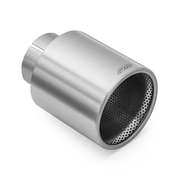 RM Motors RM Motors satin stainless steel exhaust tip KPZS/DP Inlet diameter - 76 mm, Tip diameter - 101 mm, Including the clamp - Yes