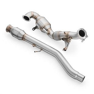 RM Motors Downpipe Seat Leon 2.0 TSI OPF/GPF katalysator Euro 6 + lyddemper