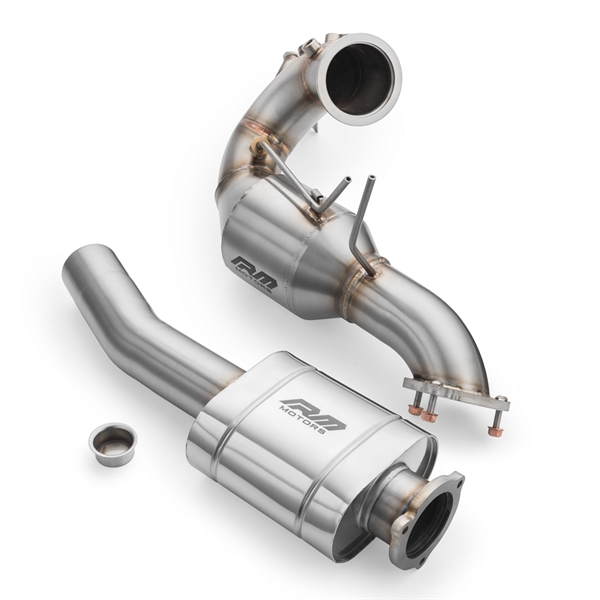 RM Motors Downpipe Sett Audi A6 S6 / Avant / Sportback / Avant Quattro 3.0 TDI, MS, Med Lyddemper Og Uten Varmeskjold