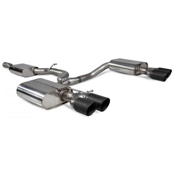 Scorpion Resonated CAT-Back System - Seat Leon - Daytona (Quad) Ceramic