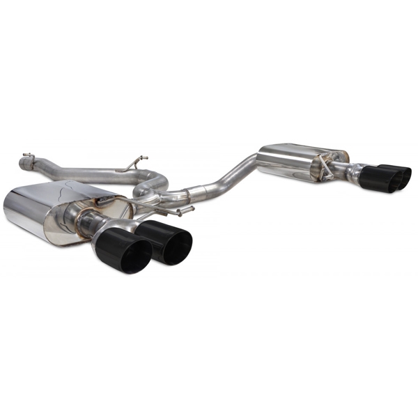 Scorpion Non-Resonated GPF-Back System - Seat Leon - Daytona (Quad) Ceramic